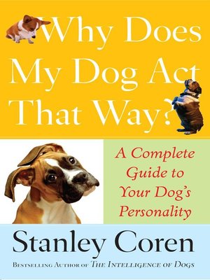 cover image of Why Does My Dog Act That Way?
